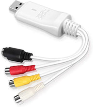Load image into Gallery viewer, External USB Video Capture Card - August VGB300 - Transfer VHS Home Videos to Mac OS and PC Windows - S-Video and Composite in