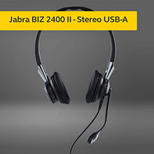 Load image into Gallery viewer, Jabra 2400 II USB DUO CC Wired Call Center Headset for Softphone with Noise Cancelling Microphone, Optimized for Unified Communication