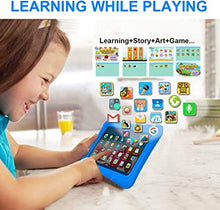 Load image into Gallery viewer, Pritom 7 inch Kids Tablet, Quad Core Android 10, 16GB, WiFi, Bluetooth, Dual Camera, Educationl, Games,Parental Control, Kids Software Pre-Installed with Kids-Tablet Case (Dark Blue)