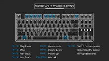 Load image into Gallery viewer, Durgod Taurus K320 TKL Mechanical Gaming Keyboard - 87 Keys - Double Shot PBT - NKRO - USB Type C (Cherry Brown, Space Grey)