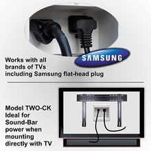 Load image into Gallery viewer, PowerBridge Solutions TWO-CK-26 Dual in-Wall Cable Management for Wall-Mount TVs, 26' PowerConnect Cable, White