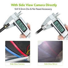 Load image into Gallery viewer, Dual Lens Endoscope with 5" Monitor, Teslong NTS500 Industrial Waterproof Borescope Inspection Camera with 0.21in Front & Side-View Double Lens with 9.8FT Probe, 5-Inch IPS LCD Screen & Case