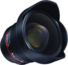 Load image into Gallery viewer, Rokinon HD8M-N 8mm f/3.5 HD Fisheye Lens with Auto Aperture Chip and Removable Hood for Nikon DSLR 8-8mm, Fixed-Non-Zoom Lens