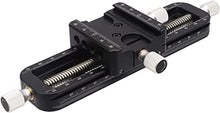 Load image into Gallery viewer, Haoge FM-160 Wormdrive Macro Rail for Macro Photography Track, Focus Stacking Precision Focus Slider/Close-up Shooting Clamp Plate Fine-Tuning Screw Rod