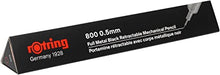 Load image into Gallery viewer, rOtring 800 Retractable Mechanical Pencil, 0.5 mm, Black Barrel (1904447)