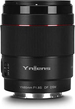 Load image into Gallery viewer, YONGNUO YN85mm F1.8S DF DSM, Medium Telephoto Prime Lens for Sony E Mount, Full Frame Portrait Lens