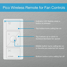 Load image into Gallery viewer, Lutron Pico Remote for Caseta Wireless Smart Fan Speed Control, PJ2-3BRL-GIV-F01, Ivory