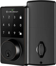 Load image into Gallery viewer, Amcrest Keyless Entry Door Lock Deadbolt, Digital Door Locks with Keypads, Smart Lock, Electronic Keypad Door Knob Cylinder Deadbolt, Automatic Locking, Heavy Duty Commercial Grade ADL220-B