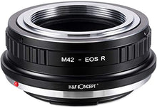 Load image into Gallery viewer, K&F Concept Lens Mount Adapter for M42 Screw Mount SLR Lens to Canon EOS R Camera Body