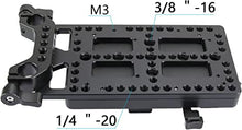 Load image into Gallery viewer, CAMVATE V Lock Mounting Plate Power Supply Splitter with 15mm Rod Clamp