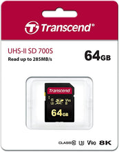 Load image into Gallery viewer, Transcend 64GB SDHC 700S Memory Card UHS-IITS64GSDC700S