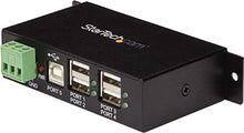 Load image into Gallery viewer, StarTech.com 4-Port Industrial USB 2.0 Hub with ESD Protection - Mountable - Multiport Hub (ST4200USBM),Black