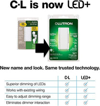 Load image into Gallery viewer, Lutron Maestro LED+ Digital Dimmer Kit for Dimmable LED, Halogen and Incandesent Bulbs | 150-Watt, Multi-Location | MACL-153M-RHW-WH | White