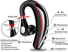 Load image into Gallery viewer, Bluetooth Headset V5.0,Wireless Bluetooth Earpiece with Noise Canceling Mic for Cell Phone,Ultralight Business Earphone for Driving/Trucker/Office,Sweatproof Headset for Android/iPhone/Smartphone