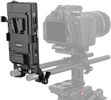 Load image into Gallery viewer, CAMVATE V Lock Mounting Plate Power Supply Splitter with 15mm Rod Clamp