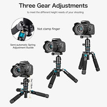 Load image into Gallery viewer, Koolehaoda Portable Mini Tripod Aluminum Alloy Tabletop Tripod Height 20 inch / 51cm with 360 Degree Ball Head and Bag for DSLR Camera, Video Camcorder.Load up to 11lbs / 5kg - (Blue)