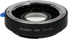 Load image into Gallery viewer, Fotodiox Pro Lens Mount Adapter Compatible with Fuji Fujica X-Mount 35mm (FX35) SLR Lens to Canon EOS (EF, EF-S) Mount D/SLR Camera Body - with Gen10 Focus Confirmation Chip