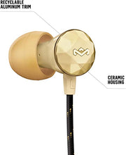 Load image into Gallery viewer, House of Marley Nesta Headphones Noise Cancelling Earbuds with a Microphone, Gold, Large