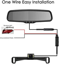 Load image into Gallery viewer, AUTO-VOX T2 Backup Camera for Car/Trucks,OEM Look Rear View Mirror Camera Monitor with IP68 Waterproof Back Up Camera,Super Night Vision for Vehicle Reversing