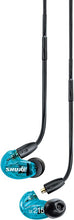 Load image into Gallery viewer, Shure SE215 PRO Wired Earbuds - Professional Sound Isolating Earphones, Clear Sound & Deep Bass, Single Dynamic MicroDriver, Secure Fit in Ear Monitor, Plus Carrying Case & Fit Kit - Blue (SE215SPE)