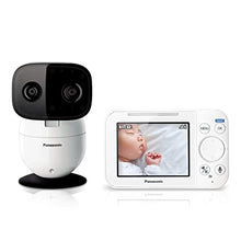 Load image into Gallery viewer, Panasonic Baby Monitor with Camera and Audio, 3.5” Color Video Baby Monitor, 1500-ft Long Range, Secure Connection, 2-Way Talk, Soothing Sounds, Remote Pan, Tilt, Zoom - 1 Camera - KX-HN4101W (White)