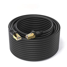 Load image into Gallery viewer, Ethernet Cable 100 ft, Cat 8 Ethernet Cable, Support Cat7/Cat5/Cat5e/Cat6/Cat6e Standards, High Speed 40Gbps 2000Mhz F/FTP LAN Wires with RJ45 Gold Plated Connector for Modem, Router, PC