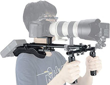 Load image into Gallery viewer, NICEYRIG 15mm Shoulder Pad Rig Support System with Riser Base Plate Mount, 15mm Rod and Handle Grips for DSLR Camera Run-and-Shot