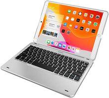 Load image into Gallery viewer, iPad 9th Gen (10.2-inch, 2021) Keyboard Case, Arteck Ultra-Thin Bluetooth Keyboard with Folio Full Protection Case for Apple 10.2-inch iPad 9 (2021) iPad 8 and iPad 7 with 130 Degree Swivel Rotating
