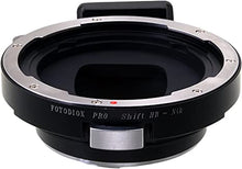 Load image into Gallery viewer, Fotodiox Pro Lens Mount Shift Adapter Hasselbald V-Mount Lenses to Nikon F (FX, DX) Mount Camera System (Such as D7100, D800, D3 and More)