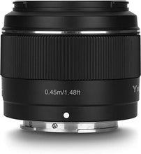 Load image into Gallery viewer, YONGNUO YN50mm F1.8S Lens 50mm F1.8 Larege Aperture APS-C Standard Prime E-Mount Auto Manual Focus AF MF USB for Sony Cameras