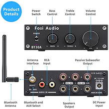 Load image into Gallery viewer, Fosi Audio BT30A Bluetooth 5.0 Stereo Audio Amplifier 2.1 Channel Receiver Class D Mini Hi-Fi Integrated Digital Amp with Bass and Treble Control 50Watt x2+100Watt for Home Passive Speakers Subwoofer