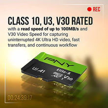 Load image into Gallery viewer, PNY 256GB Elite-X Class 10 U3 V30 MicroSDXC Flash Memory Card