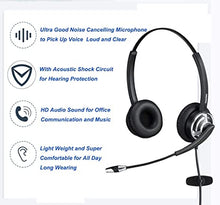 Load image into Gallery viewer, USB Headset with Microphone Noise Canceling & Mic Mute, Computer Headphone for Call Center Office Business PC Softphone Calls Microsoft Teams Skype Chat, Clear Voice for Speech Dictation