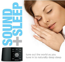 Load image into Gallery viewer, Sound+Sleep High Fidelity Sleep Sound Machine with Real Non-Looping Nature Sounds, Fan Sounds, White Noise, and Adaptive Sound Technology