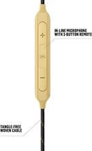 Load image into Gallery viewer, House of Marley Nesta Headphones Noise Cancelling Earbuds with a Microphone, Gold, Large