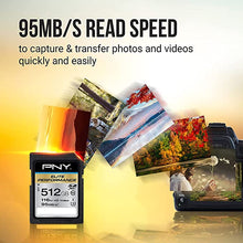 Load image into Gallery viewer, PNY 512GB Elite Performance Class 10 U3 SDXC Flash Memory Card