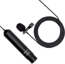 Load image into Gallery viewer, Movo LV4-O Phantom Power Omnidirectional XLR Lavalier Microphone with Metal Lapel Mic Clip and Windscreen - Great External Lav Mic for Filming, Podcast, Livestream, Interviews, or YouTube Recording