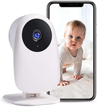 Load image into Gallery viewer, Nooie Baby Monitor with Camera and Audio 1080P Night Vision Motion and Sound Detection 2.4G WiFi Home Security Camera for Baby Nanny Elderly and Pet Monitoring, Works with Alexa