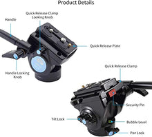 Load image into Gallery viewer, SIRUI AM-5V New Fluid Video Head Hunting Tripod Head with Quick Release Plate