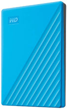 Load image into Gallery viewer, WD 1TB My Passport Portable External Hard Drive HDD, USB 3.0, USB 2.0 Compatible, Blue - WDBYVG0010BBL-WESN