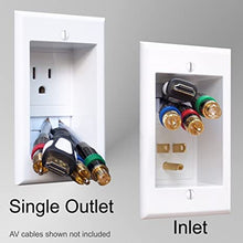 Load image into Gallery viewer, PowerBridge ONE-CK Single Outlet for TV and Sound-Bar Recessed In-Wall Cable Management System Kit (ONESB-CK)
