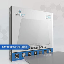 Load image into Gallery viewer, INEVIFIT Bathroom Scale, Highly Accurate Digital Bathroom Body Scale, Measures Weight up to 400 lbs. Includes Batteries