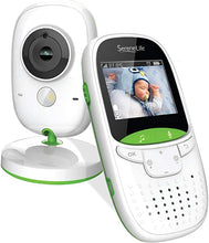 Load image into Gallery viewer, SereneLife USA Video Baby Monitor - Upgraded 850’ Wireless Long Range Camera, Night Vision, Temperature Monitoring and Portable 2” Color Screen with Clip - SLBCAM10.5, Green