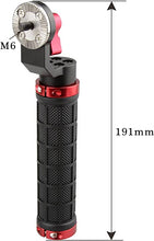 Load image into Gallery viewer, CAMVATE Aluminum Rosette Rubber Handle Grip for Rosette Standard Accessory(Red,M6 Thread,31.8 mm)