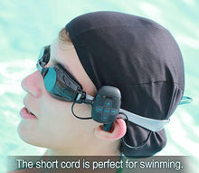 Load image into Gallery viewer, SEWOBYE Waterproof MP3 Player for Swimming and Running, Underwater Headphones with Short Cord, Shuffle Feature