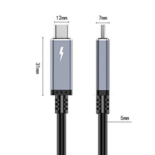 Load image into Gallery viewer, 6.6ft (2m) USB4 Cable Compatible with Thunderbolt 3 Cable 40Gbps, 100W,5K@60Hz, Compatible with Thunderbolt 3 (USB C) Hub, Adapter, eGpu, 20V/5A