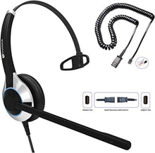 Load image into Gallery viewer, Deluxe HD-500 Single Ear Headset with Noise Canceling Microphone & U10 Adapter Cable for All Cisco 6000, 7800 and 8000 Series Phones and Models 7931 7940 7941 7942 7945 7960 7961 7962 7965 7970 7975