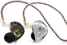 Load image into Gallery viewer, Linsoul KZ ZSX 5BA+1DD 6 Driver Hybrid in-Ear HiFi Earphones with Zinc Alloy Faceplate, 0.75mm 2 Pin Detachable Cable for Audiophile Musician (Without mic, Black)