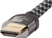 Load image into Gallery viewer, Monoprice HDMI High Speed Active Cable - 30 Feet - Gray, 4K@60Hz, 18Gbps, HDR, 28AWG, YUV, 4:4:4, CL3 - Luxe Active Series Black
