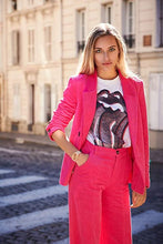 Load image into Gallery viewer, Swatch 1810 Skin Irony Stainless Steel Quartz Silicone Strap, Pink, 16 Casual Watch (Model: SYXG101)